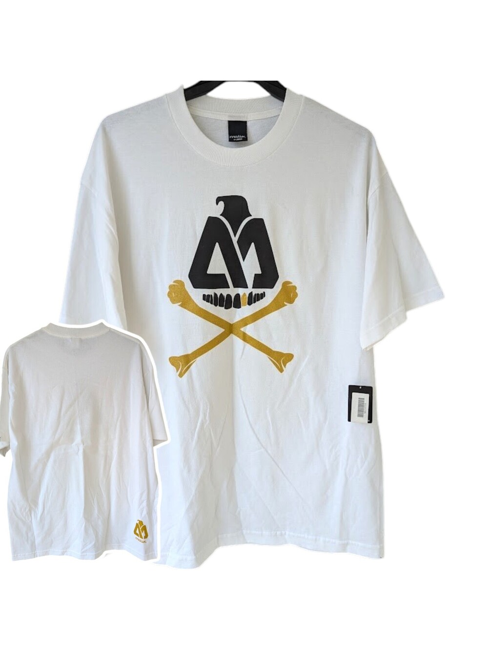 Vintage Y2K Matix Skate Shirt XL NWT Eagle Skull White Deadstock Streetwear NOS